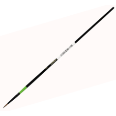 Пензлик синтетичний круглий Conda GreenInBlack № 2 довгий, чорно-зелена ручка, А10164